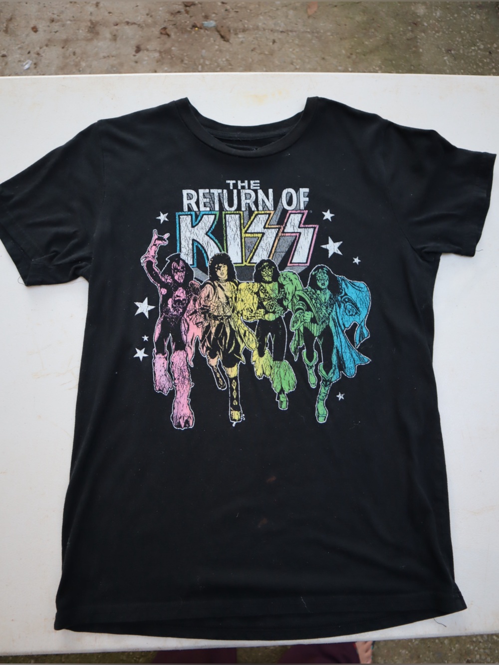 Black 'Return of KISS' Graphic Tee